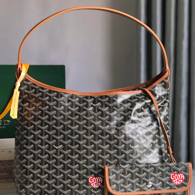 HOBO BOHEME 42CM BLACK AND TAN CANVAS