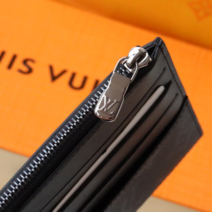 LV SLIM PURSE BLUE MONOGRAM CANVAS 20CM