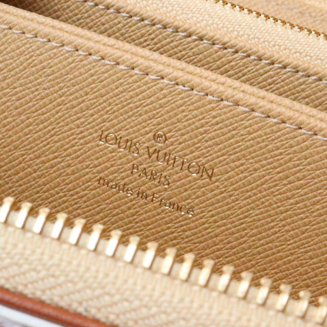 CLEMENCE WALLET 19.5 WHITE PINK MONOGRAM CANVAS