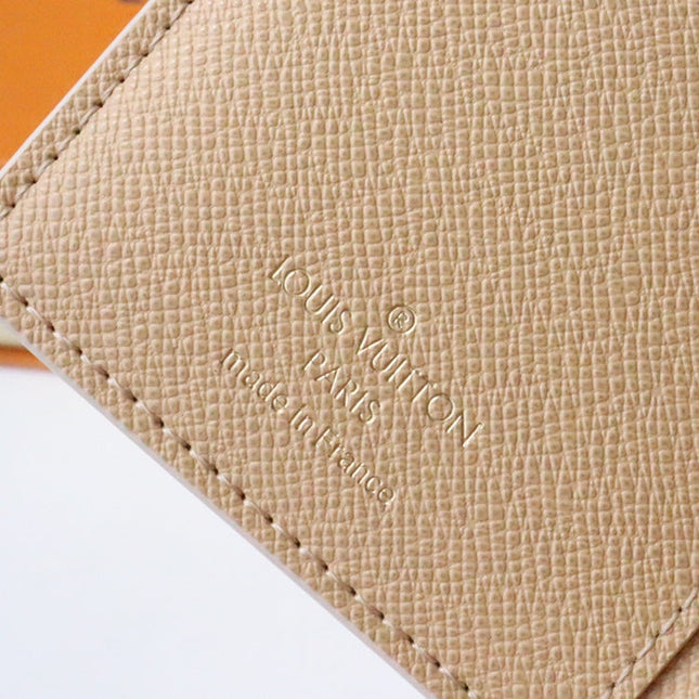 LOU WALLET 11.5 WHITE PINK MONOGRAM CANVAS