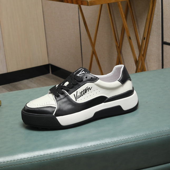 LV TRAINER JEAN SNEAKER WHITE BLACK