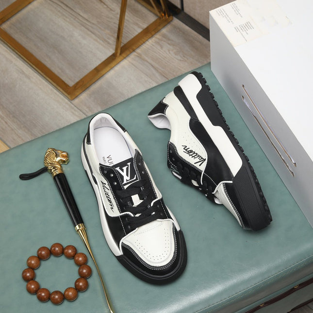 LV TRAINER JEAN SNEAKER WHITE BLACK