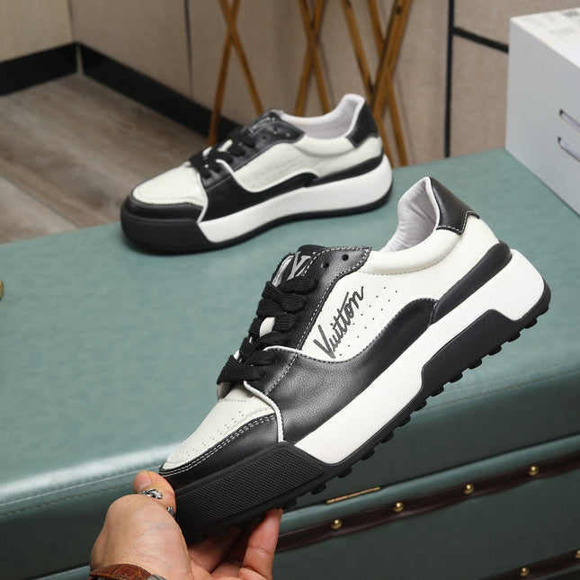 LV TRAINER JEAN SNEAKER WHITE BLACK