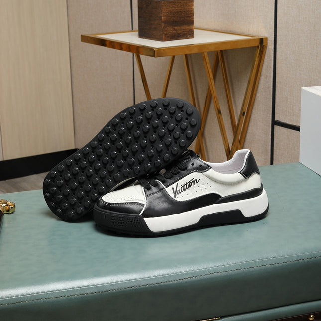 LV TRAINER JEAN SNEAKER WHITE BLACK