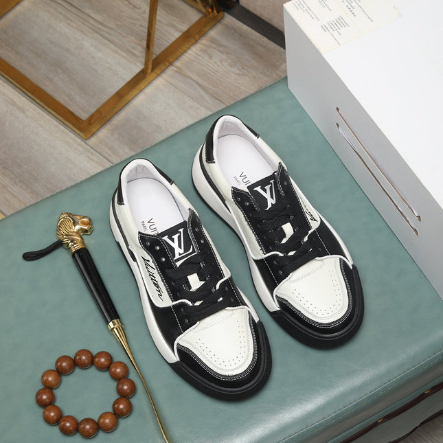 LV TRAINER JEAN SNEAKER WHITE BLACK