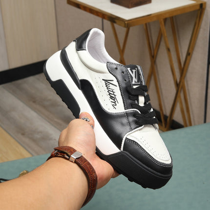 LV TRAINER JEAN SNEAKER WHITE BLACK