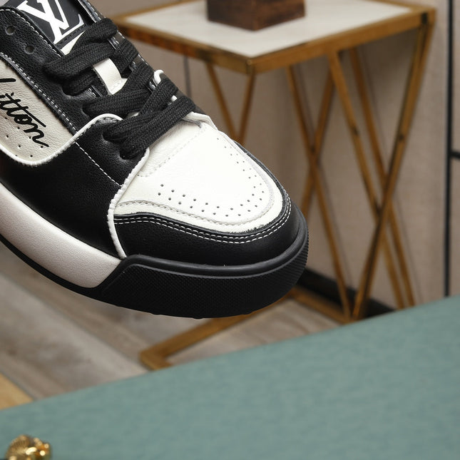 LV TRAINER JEAN SNEAKER WHITE BLACK