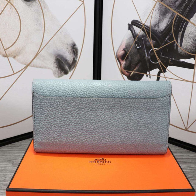HM CLUTCH CONSTANCE 20.5 ICEBERG CALFSKIN SILVER HARDWARE