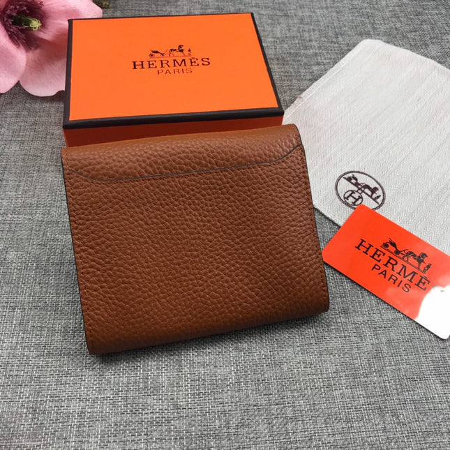 HM CONSTANCE 13 BROWN GRAINED CALFSKIN