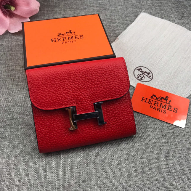 HM CONSTANCE 13 RED GRAINED CALFSKIN