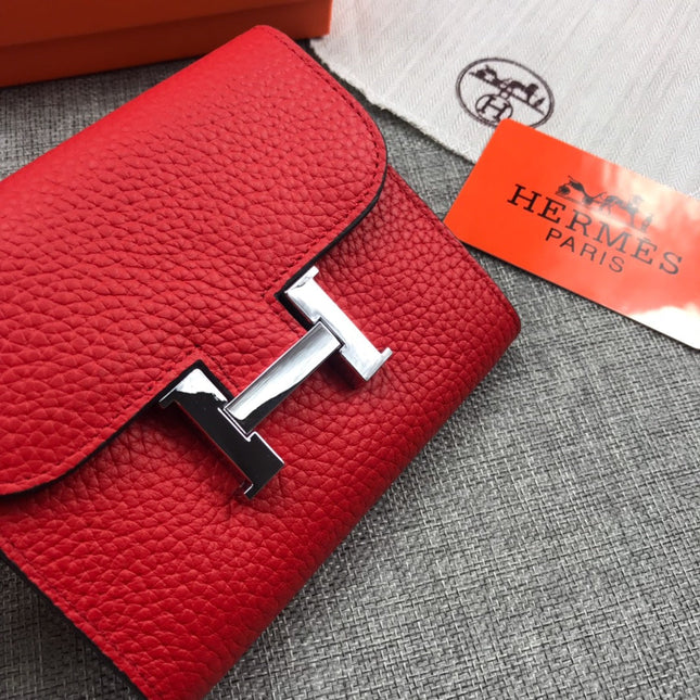 HM CONSTANCE 13 RED GRAINED CALFSKIN