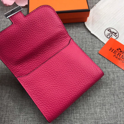 HM CONSTANCE 13 RED PINK GRAINED CALFSKIN