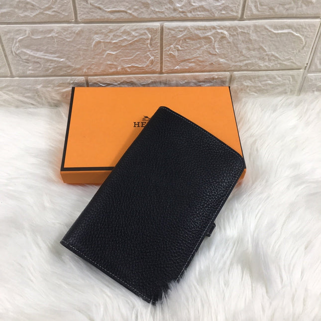 HM DOGON WALLET 20 BLACK GRAINED CALFSKIN
