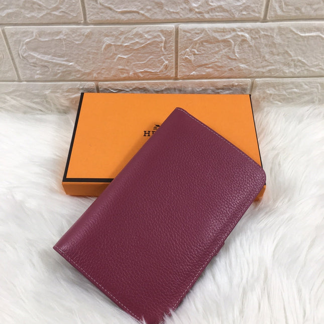 HM DOGON WALLET 20 BURGUNDY GRAINED CALFSKIN