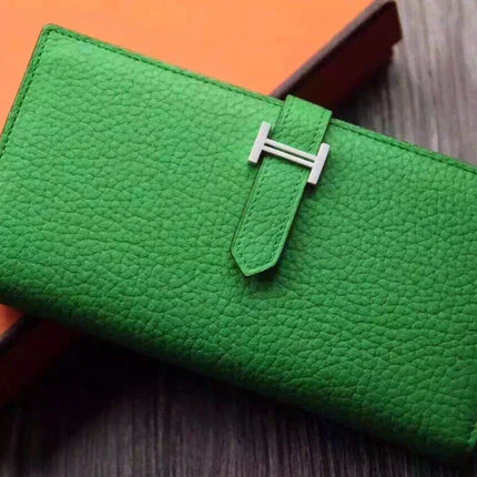 HM BEARN WALLET 17.5 TOGO SILVER HARDWARE