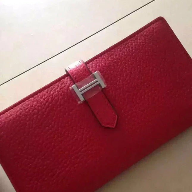 HM BEARN WALLET 17.5 TOGO SILVER HARDWARE