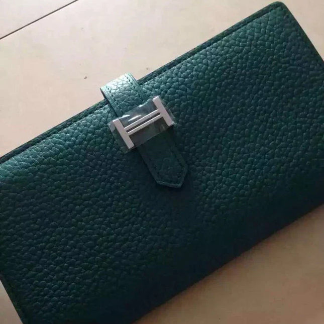 HM BEARN WALLET 17.5 TOGO SILVER HARDWARE