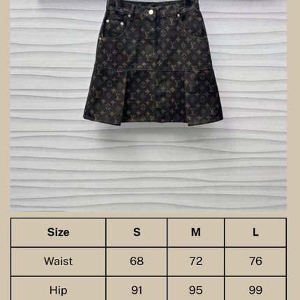 LV Monogram Denim Set
