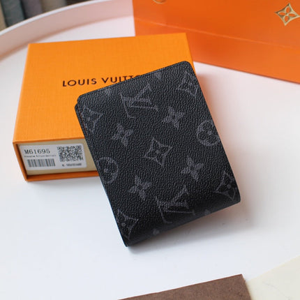 LV 25S MULTIPLE WALLET IN MONOGRAM ECLIPSE COATED CALFSKIN