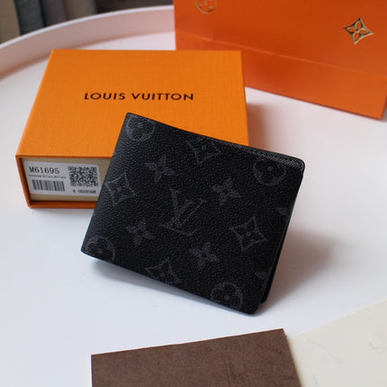 LV 25S MULTIPLE WALLET IN MONOGRAM ECLIPSE COATED CALFSKIN