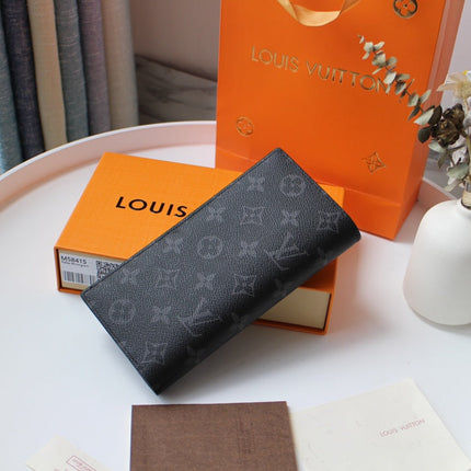 LV 25S FUJIWARA HIROSHI WALLET 19 IN MONOGRAM ECLIPSE COATED CALFSKIN
