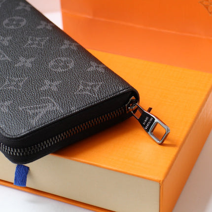 LV 25S ZIPPY WALLET HORIZONTAL 19 IN MONOGRAM ECLIPSE COATED CALFSKIN
