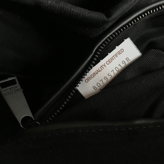 SMALL INTRECCIATO 41 BACKPACK IN BLACK CALFSKIN