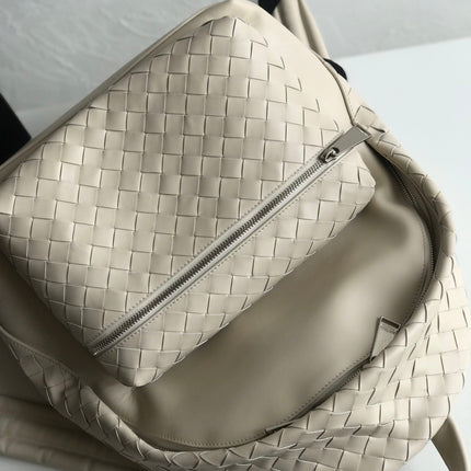 SMALL INTRECCIATO 41 BACKPACK IN BEIGE CALFSKIN