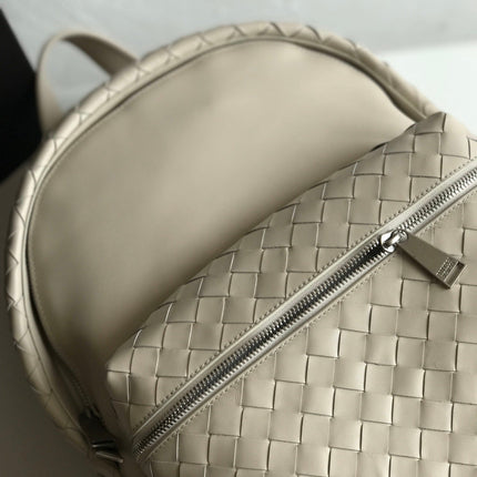 SMALL INTRECCIATO 41 BACKPACK IN BEIGE CALFSKIN