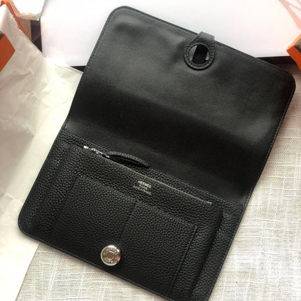 HM Dogon Wallet 20 Black Togo Shw