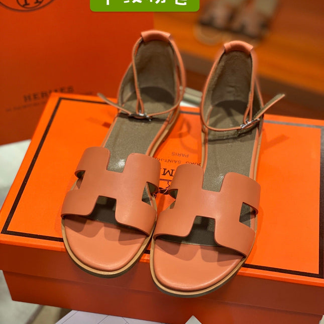 SANTORINI SANDAL FIRE CALFSKIN
