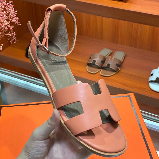 SANTORINI SANDAL FIRE CALFSKIN