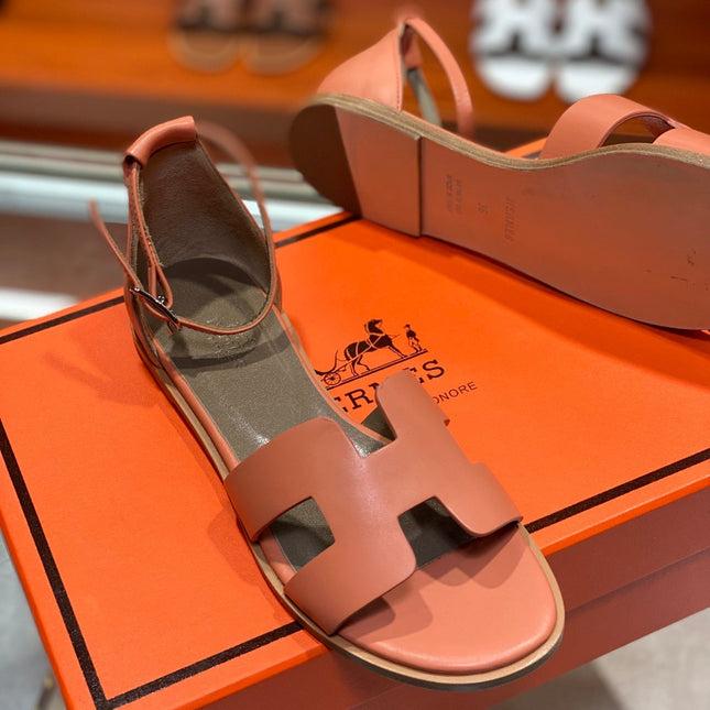 SANTORINI SANDAL FIRE CALFSKIN