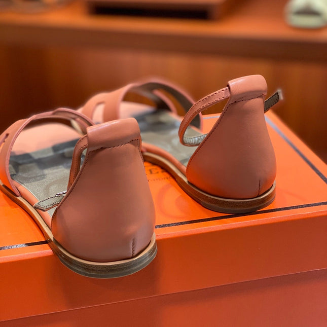 SANTORINI SANDAL FIRE CALFSKIN
