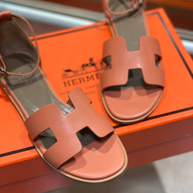 SANTORINI SANDAL FIRE CALFSKIN