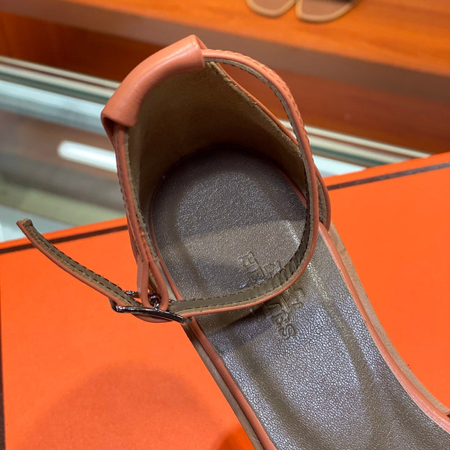SANTORINI SANDAL FIRE CALFSKIN