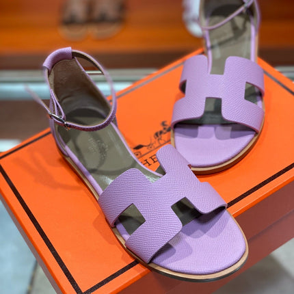 SANTORINI SANDAL LAVENDER CALFSKIN