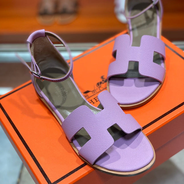 SANTORINI SANDAL LAVENDER CALFSKIN