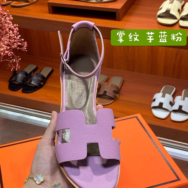 SANTORINI SANDAL LAVENDER CALFSKIN
