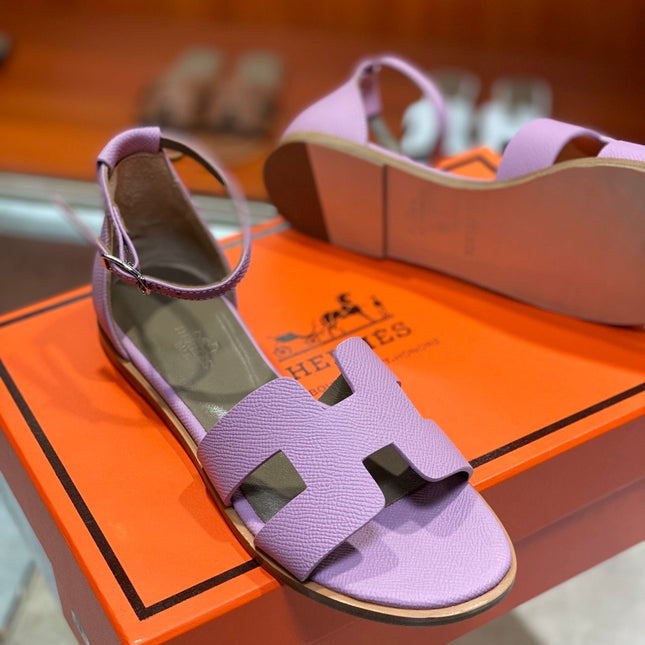 SANTORINI SANDAL LAVENDER CALFSKIN