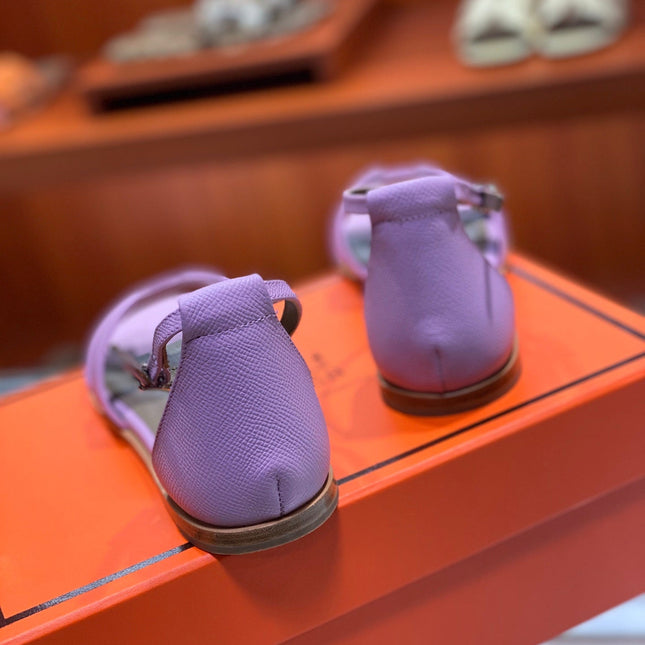 SANTORINI SANDAL LAVENDER CALFSKIN