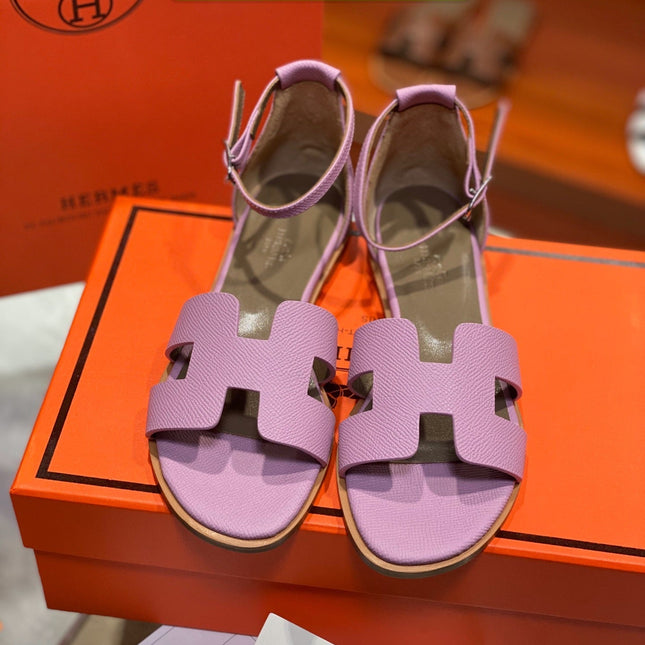 SANTORINI SANDAL LAVENDER CALFSKIN
