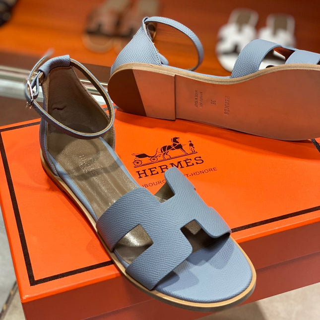 SANTORINI SANDAL SAPPHIRE CALFSKIN