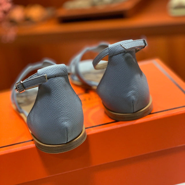 SANTORINI SANDAL SAPPHIRE CALFSKIN