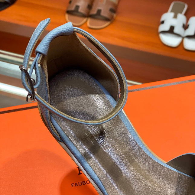 SANTORINI SANDAL SAPPHIRE CALFSKIN