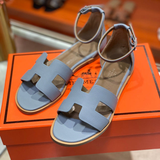 SANTORINI SANDAL SAPPHIRE CALFSKIN