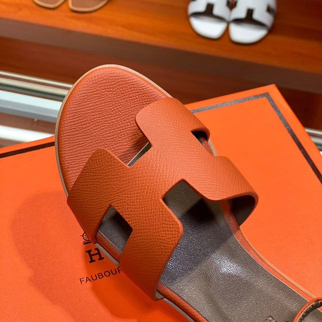 SANTORINI SANDAL ORANGE CALFSKIN