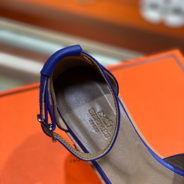 SANTORINI SANDAL AZURE CALFSKIN