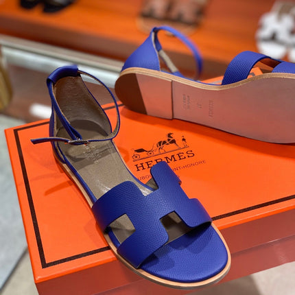 SANTORINI SANDAL AZURE CALFSKIN