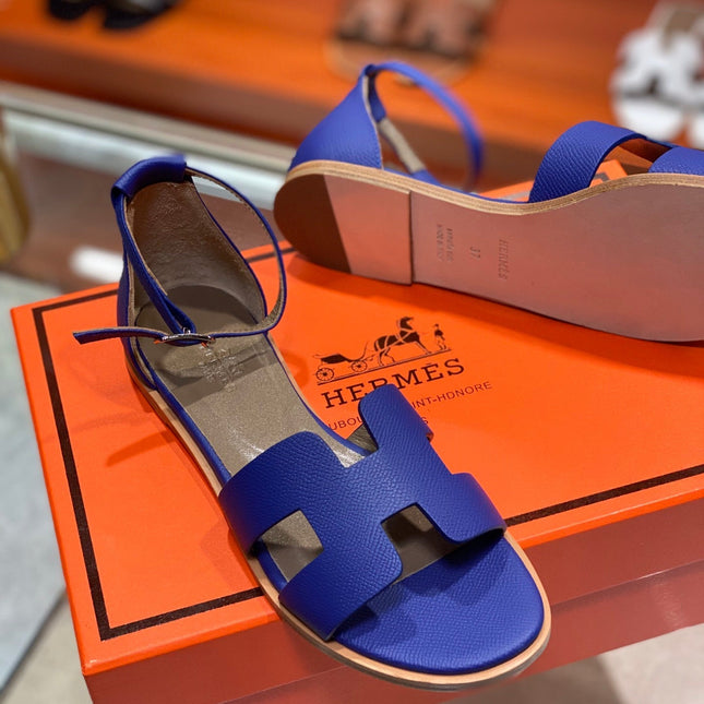 SANTORINI SANDAL AZURE CALFSKIN